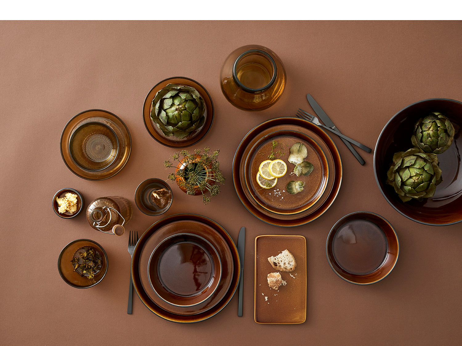 Bol à soupe GASTRO en grès Noir/Ambre Bitz - Mathon - 3