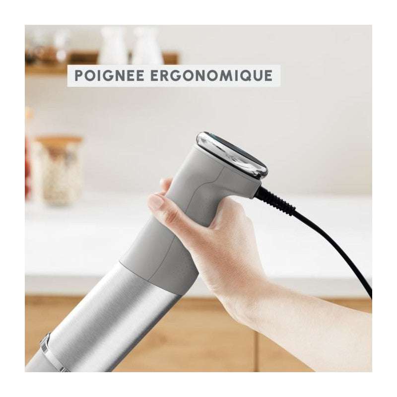 Pied Mixeur Quickchef +, Mixeur Plongeant, 1000 W, 20 Vitesses, 2 Accessoires Dd67eb10 Moulinex - Mathon - 6