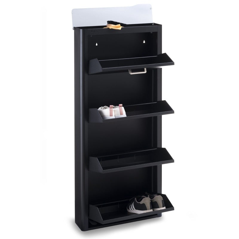 Meuble à chaussures KIBO 4 Compartiments, Noir Don Hierro - Mathon - 6