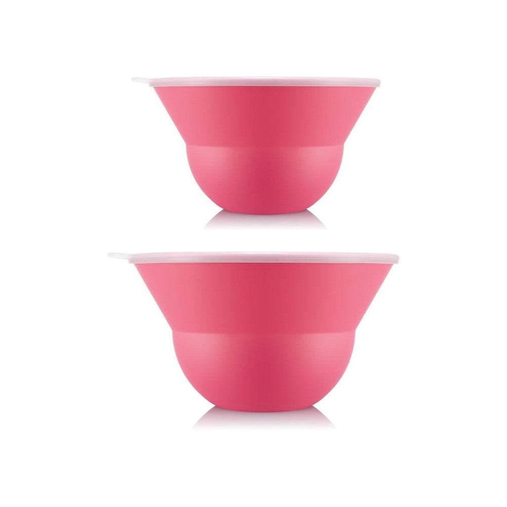 Ensemble De 2 Saladiers 3 L Et 4.9 L Avec Couvercle Silicone - Bodum - Topee - Bubblegum Bodum - Mathon - 1