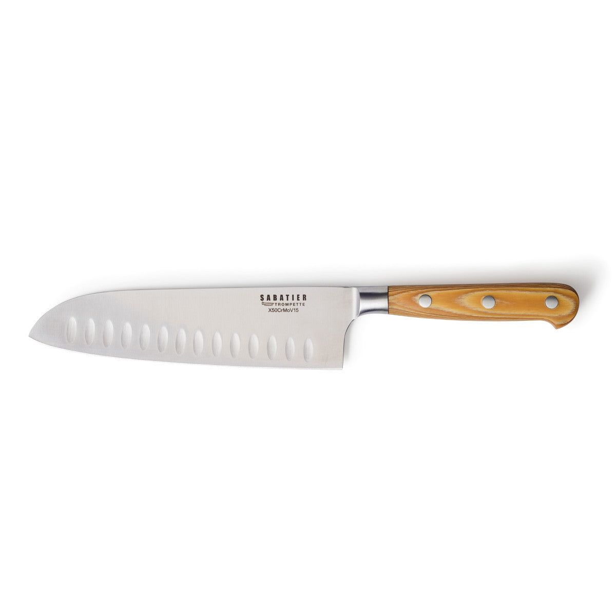 Essentiel - Couteau Santoku 18 cm Sabatier Trompette - Mathon - 1
