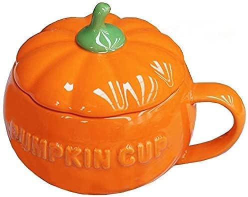 Tasse Citrouille Kawaii en Céramique avec Couvercle et Cuillère Vendos85 - Mathon