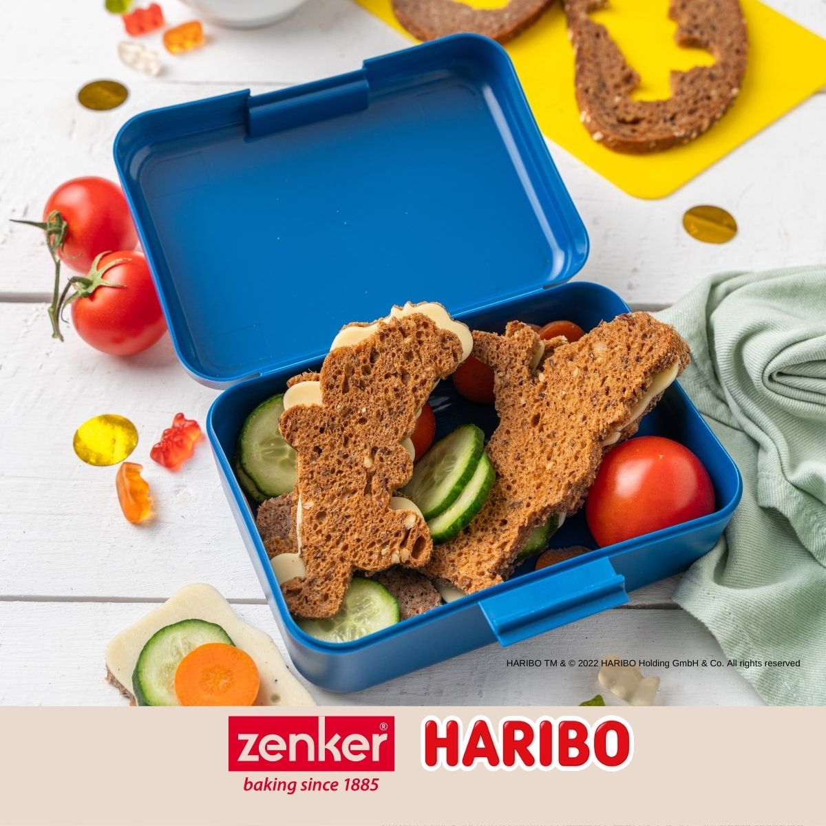 Boîte alimentaire avec couvercle en plastique 16,5 x 11,5 cm Zenker Haribo Zenker - Mathon - 9
