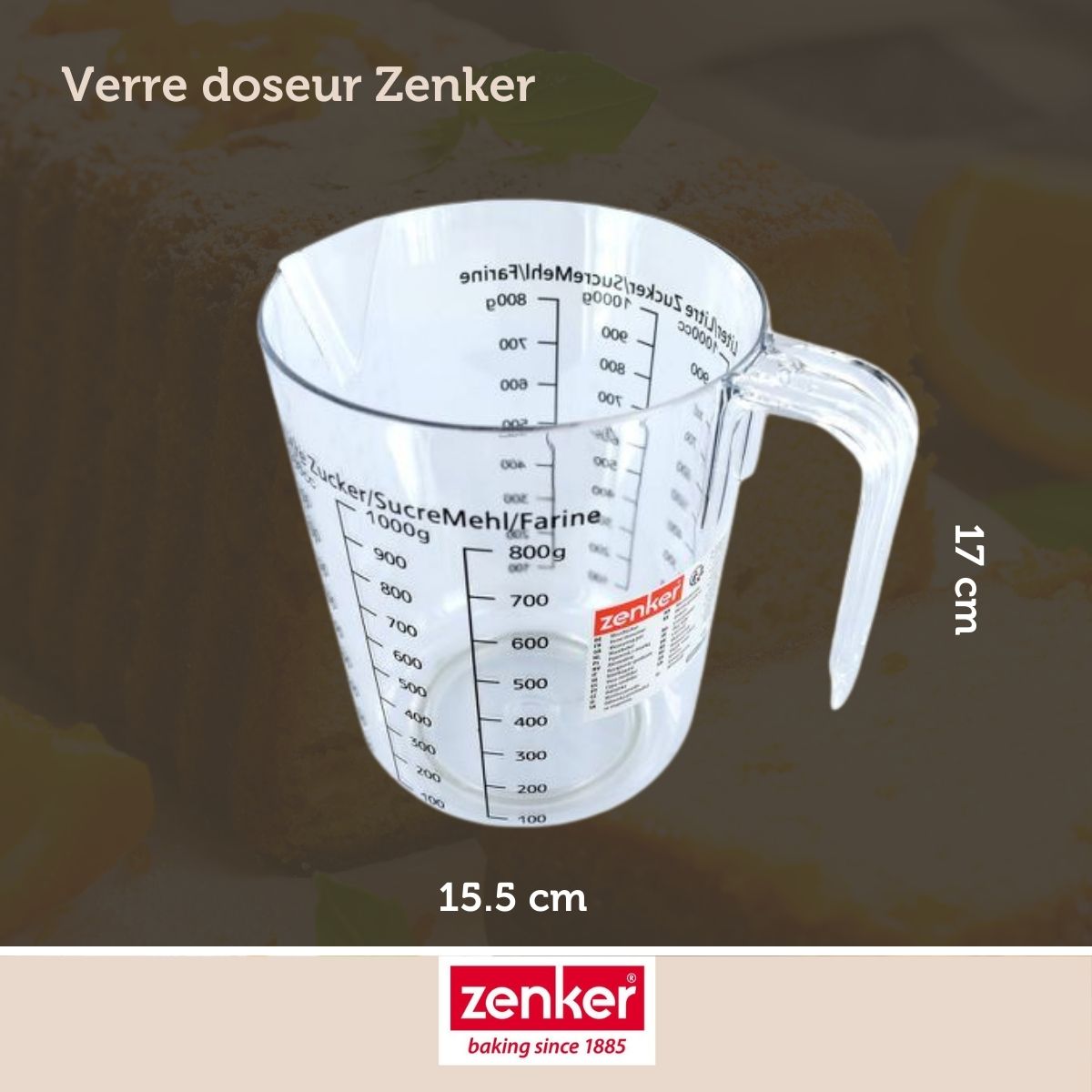 Verre doseur 1 litre Zenker Smart Pastry Zenker - Mathon - 4
