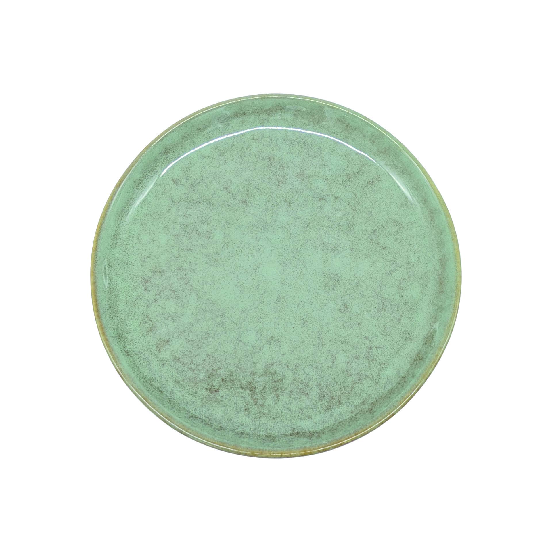 6 assiettes à dessert 16cm Macarella Green La Mediterranea - Mathon - 1