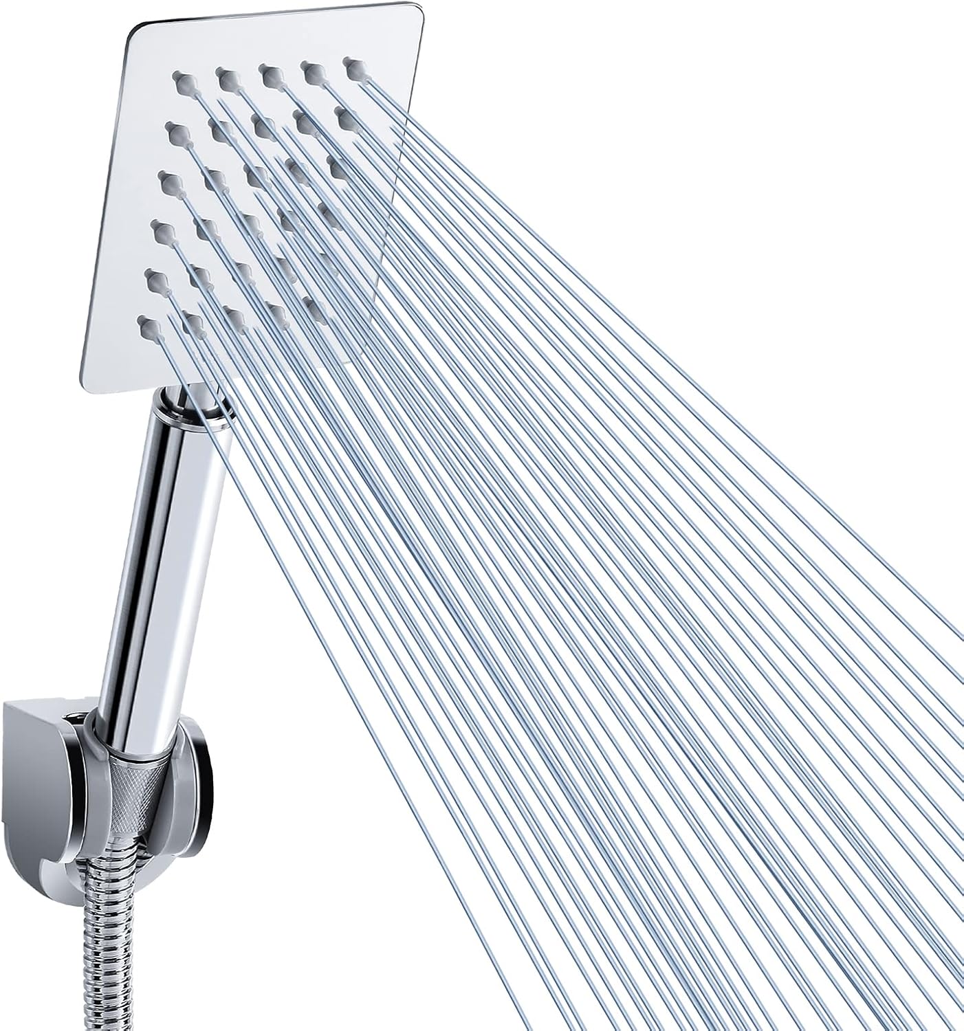 Pommeau de douche carré inox nickel brossé Vendos85 - Mathon
