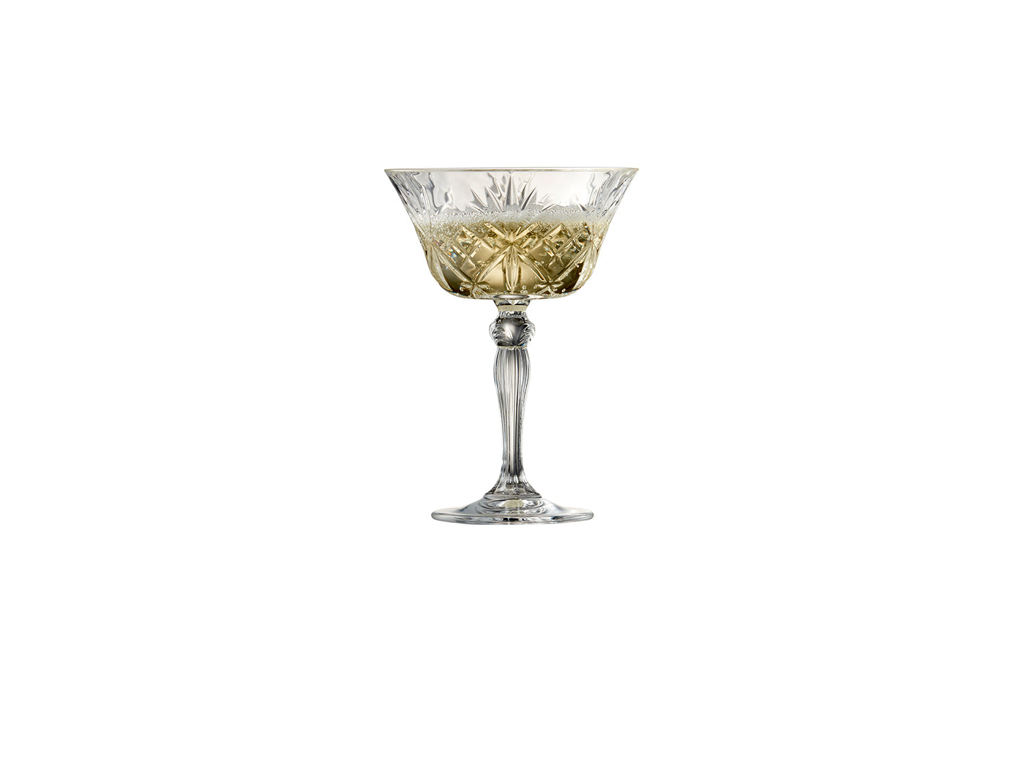Set de 4 coupes à champagne MELODIA 26cl Transparent Lyngby Glas - Mathon - 2