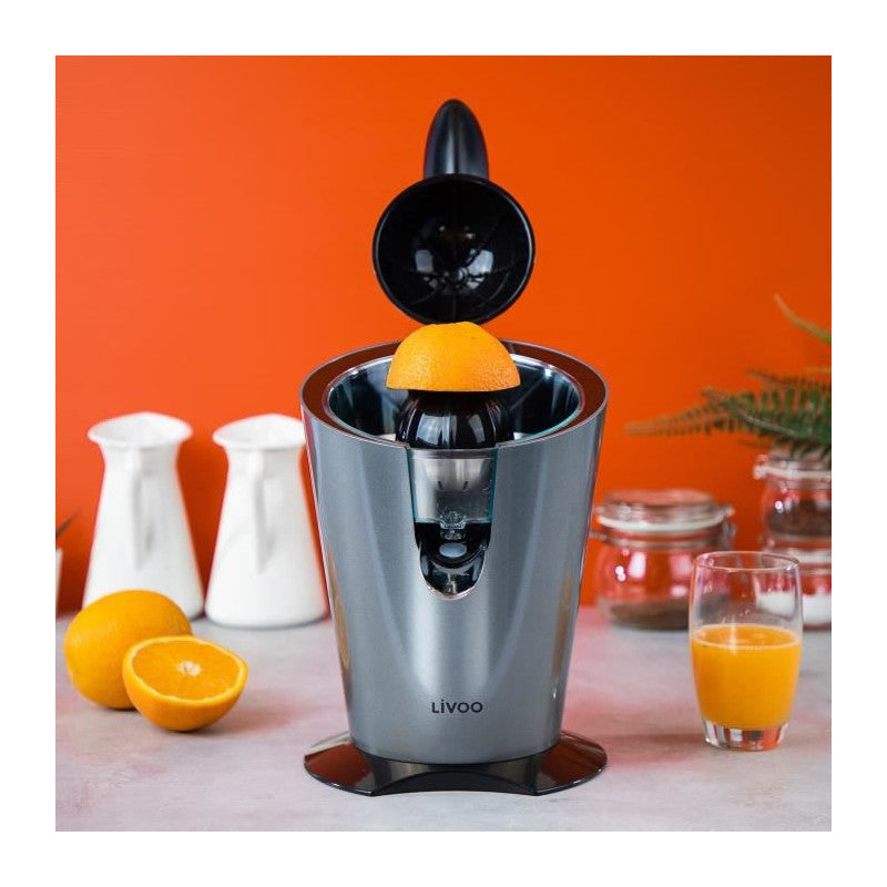 Livoo Dod164 Presse-agrumes Electrique - 160w - Reservoir 0,37 L - Gris Livoo - Mathon - 4