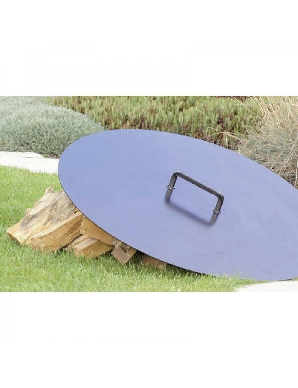 Couvercle de brasero rond en acier-Ø 60cm-Acier naturel---Acier naturel Cook King - Mathon - 2