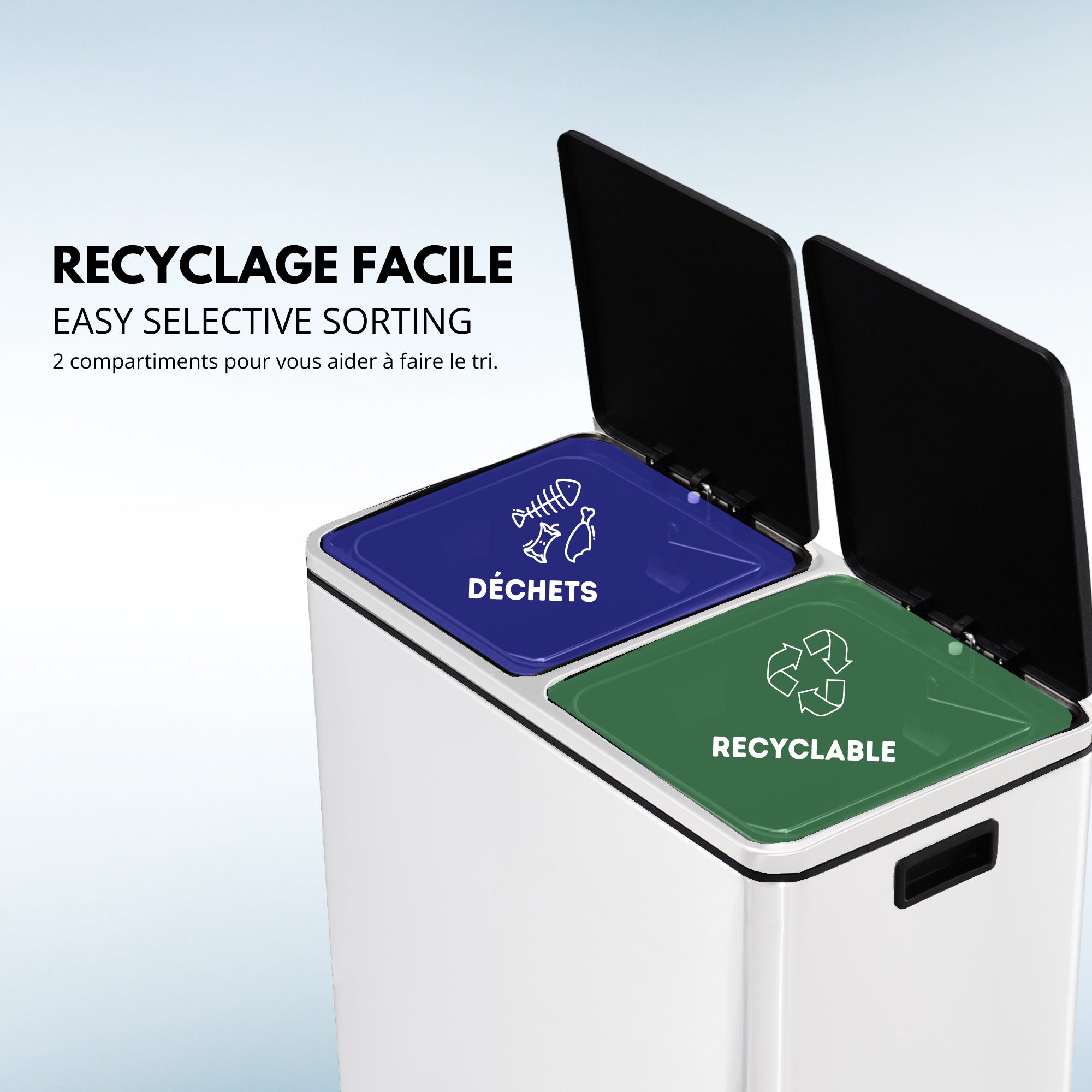 Poubelle de tri sélectif major 60 L Kitchen Move - Mathon - 5