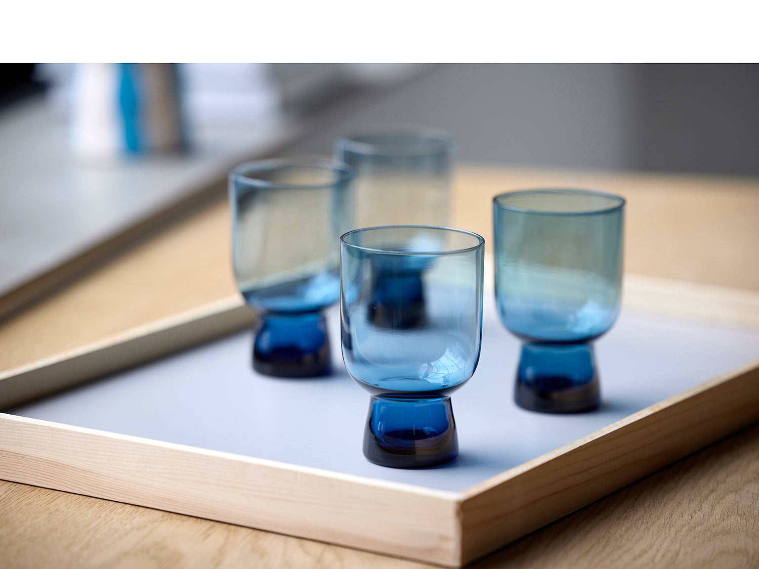 Set de 4 verres à eaux SORRENTO Bleu Lyngby Glas - Mathon - 6