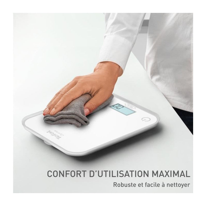 Optiss Balance De Cuisine électronique, écran Rétroéclairé, Résistance Aux Rayures, Capacité De 5 Kg, Blanc Bc50u0v Tefal - Mathon - 3
