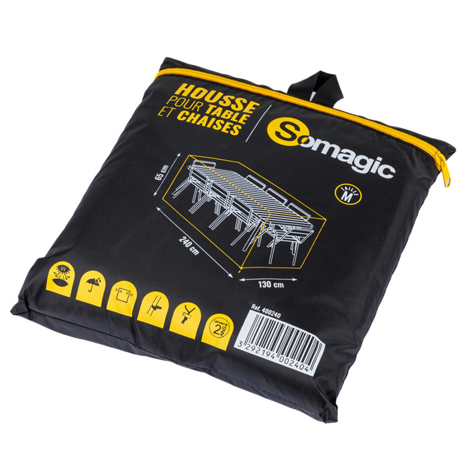 Housse L 240 x l 130 x H 65 cm pour salon de jardin Somagic - Mathon - 1