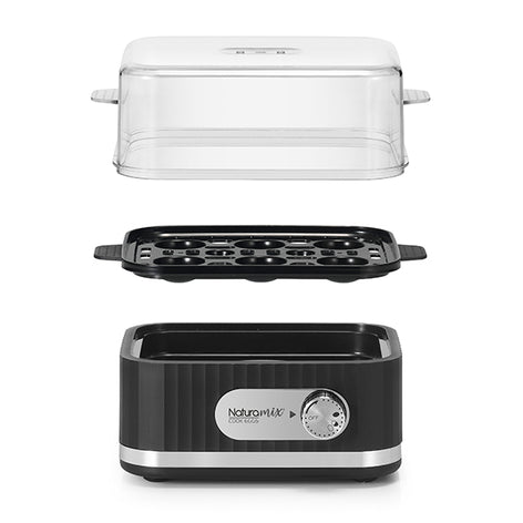 Cuiseur à œufs électrique 6 œufs 400 W noir Naturamix - Mathon - 2