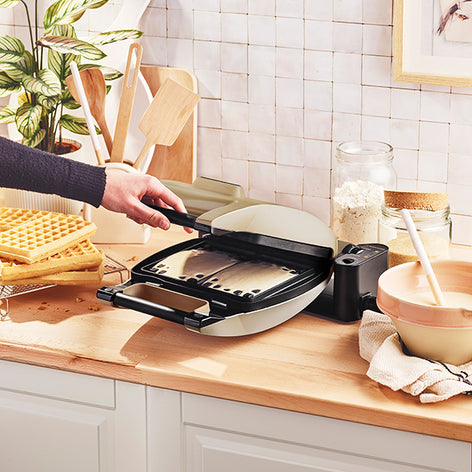 Gaufrier électrique Premium Gaufres® taupe 1200 W Lagrange - Mathon - 2