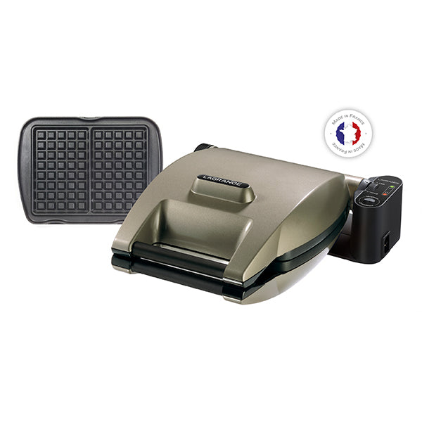 Gaufrier électrique Premium Gaufres® taupe 1200 W Lagrange - Mathon - 1