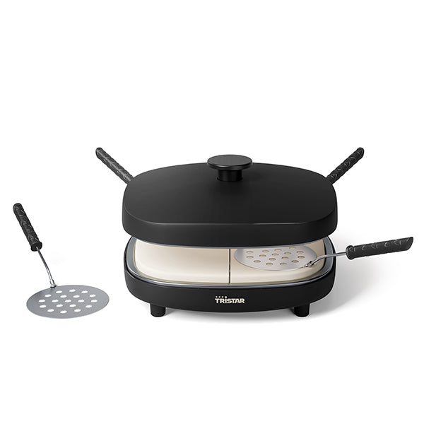 Machine à mini-pizzas Pizza Family 4 pour 4 personnes avec coupe pâte inclus Tristar - Mathon - 5