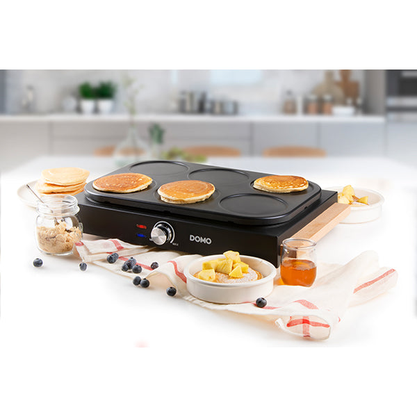Crêpière électrique mini-crêpes 6 personnes DO8717PN 1000 W Domo - Mathon - 2