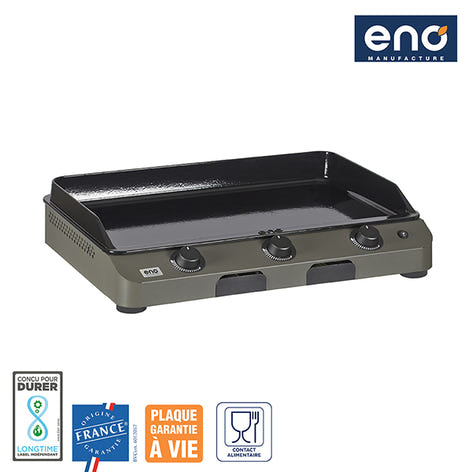 Plancha gaz Fusion 75 gris cargo ENO - Mathon - 2