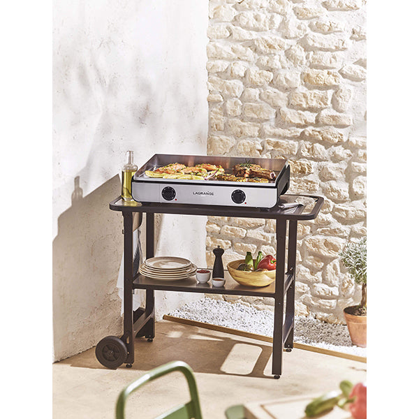 Plancha Pro 65 noire et spatule en inox Lagrange - Mathon - 2