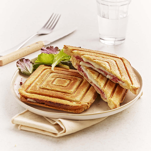 Jeu de plaques 2 croque-monsieur classique 010432 Premium Gaufres® Lagrange - Mathon - 2
