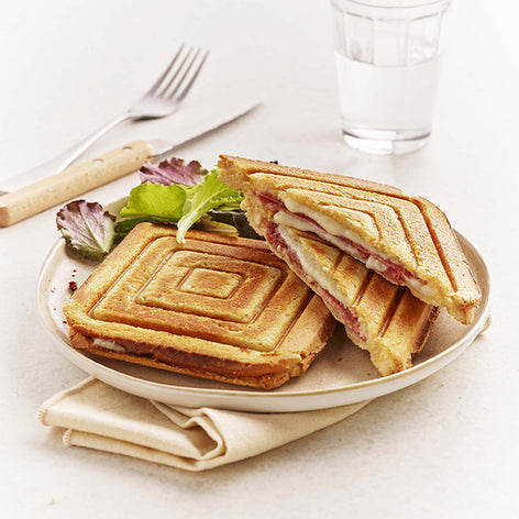 Jeu de plaques 2 croque-monsieur classique 010432 Premium Gaufres® Lagrange - Mathon - 2