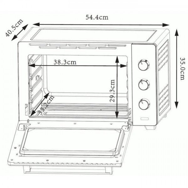 Mini Four Electrique  Continental Edison Mf38n Noir L54,35x H36,6 X P4 Continental Edison - Mathon - 4