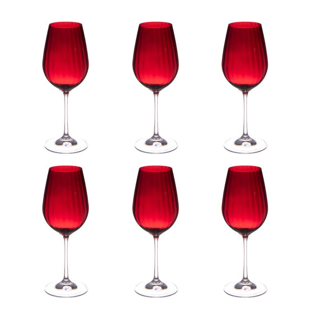 Verre à pied rouge Santa 35 cl (lot de 6) Table passion - Mathon - 1