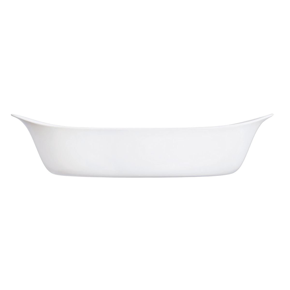 Plat à four ovale blanc 38X23cm Smart Cuisine Carine 250°C  - Luminarc - Opale culinaire extra léger et résistant Luminarc - Mathon - 1