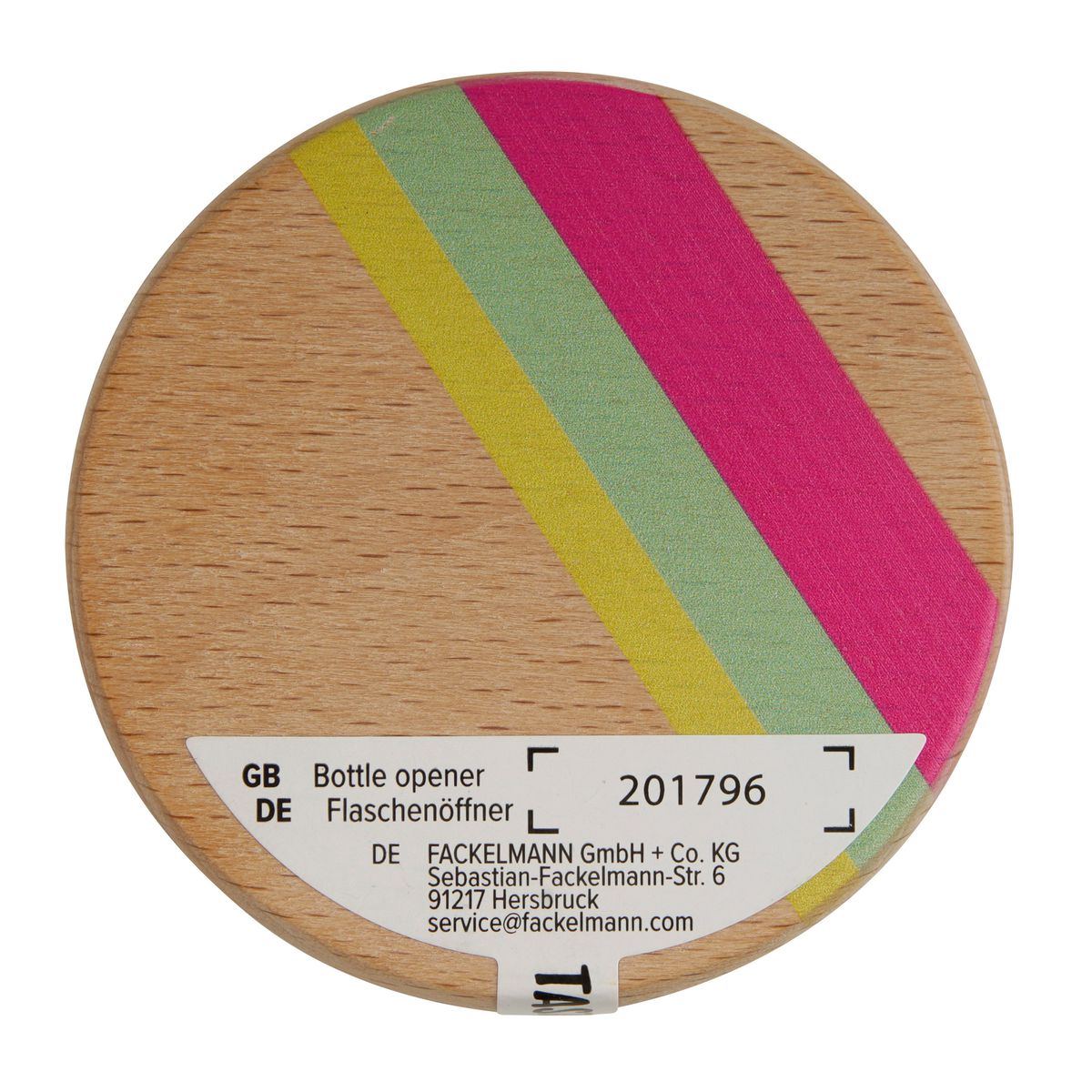 Décapsuleur rond en bois 6 cm Tasty Green Tasty - Mathon - 10