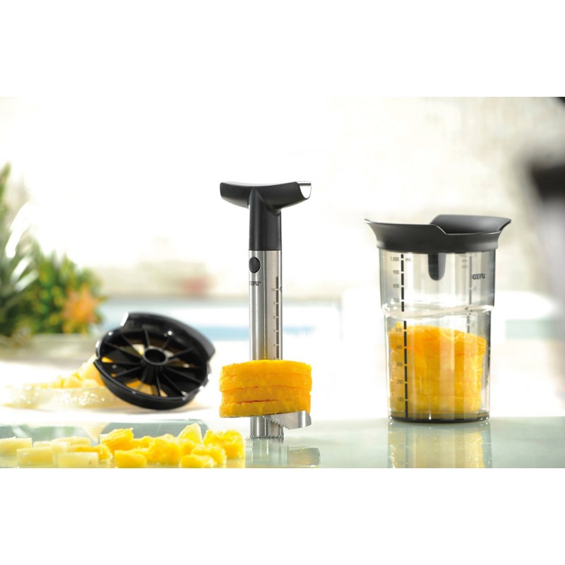 Coupe-ananas professional plus, avec hachoir et récipient de stockage Gefu - Mathon - 2