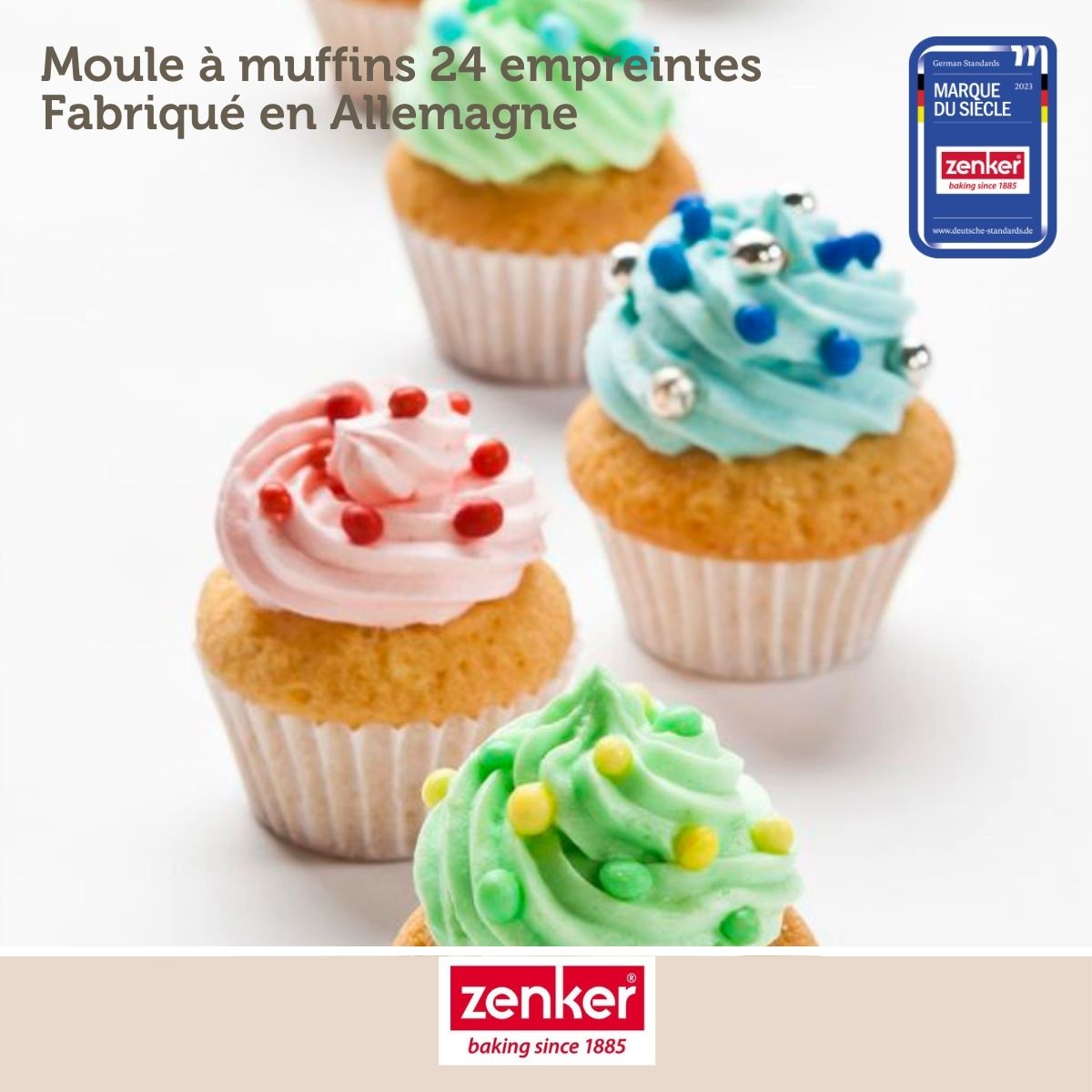 Moule à muffins 24 empreintes 38 x 26 cm Zenker Black Metallic Zenker - Mathon - 2