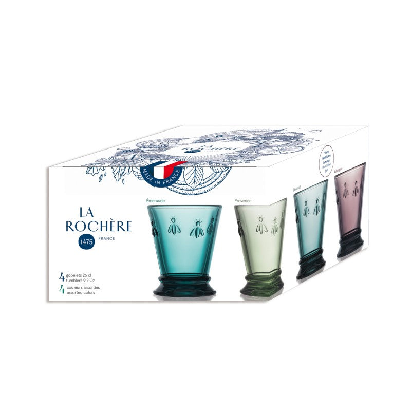Coffret de 4 verres à vin en 4 couleurs La Rochère - Mathon - 3