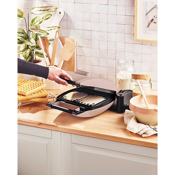 Gaufrier électrique 2 plaques Premium Gaufres® gris minéral 1200 W Lagrange - Mathon - 4