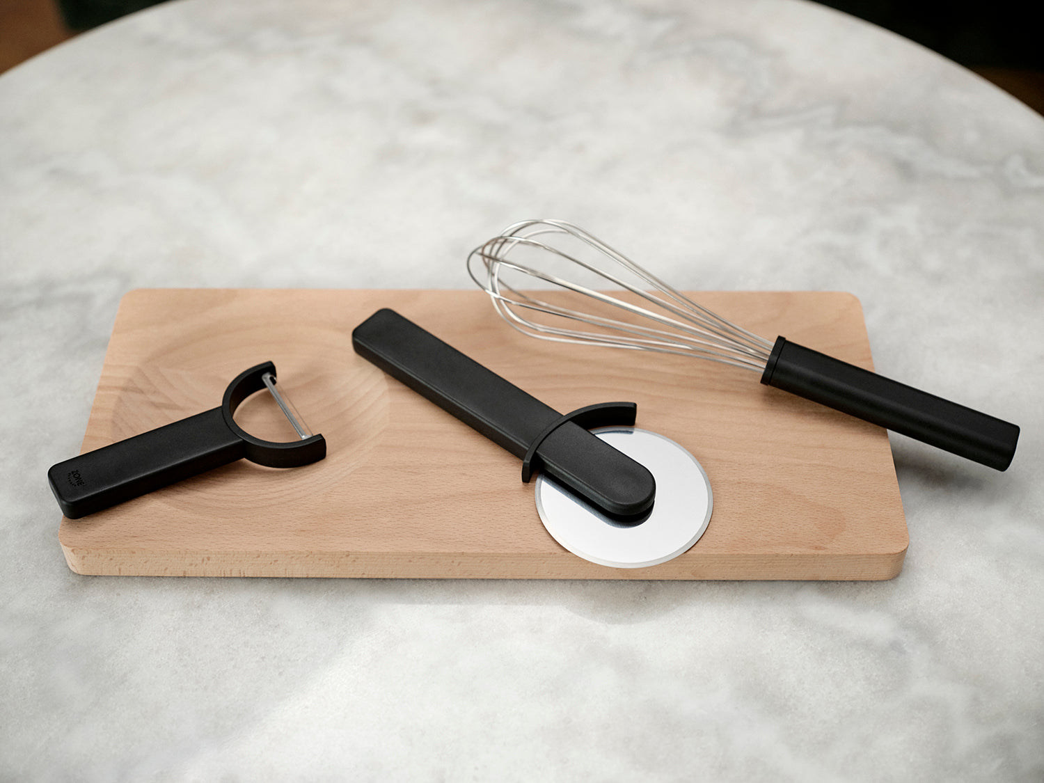 Ensemble de 3 ustensiles de cuisine SINGLES en polypropylène et acier inoxydable Noir Zone Denmark - Mathon - 4