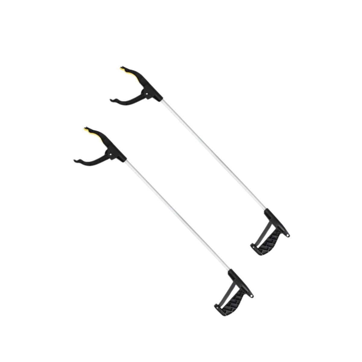 Lot de 2 pinces de préhension en aluminium noir Fackelmann Fackelmann - Mathon - 1