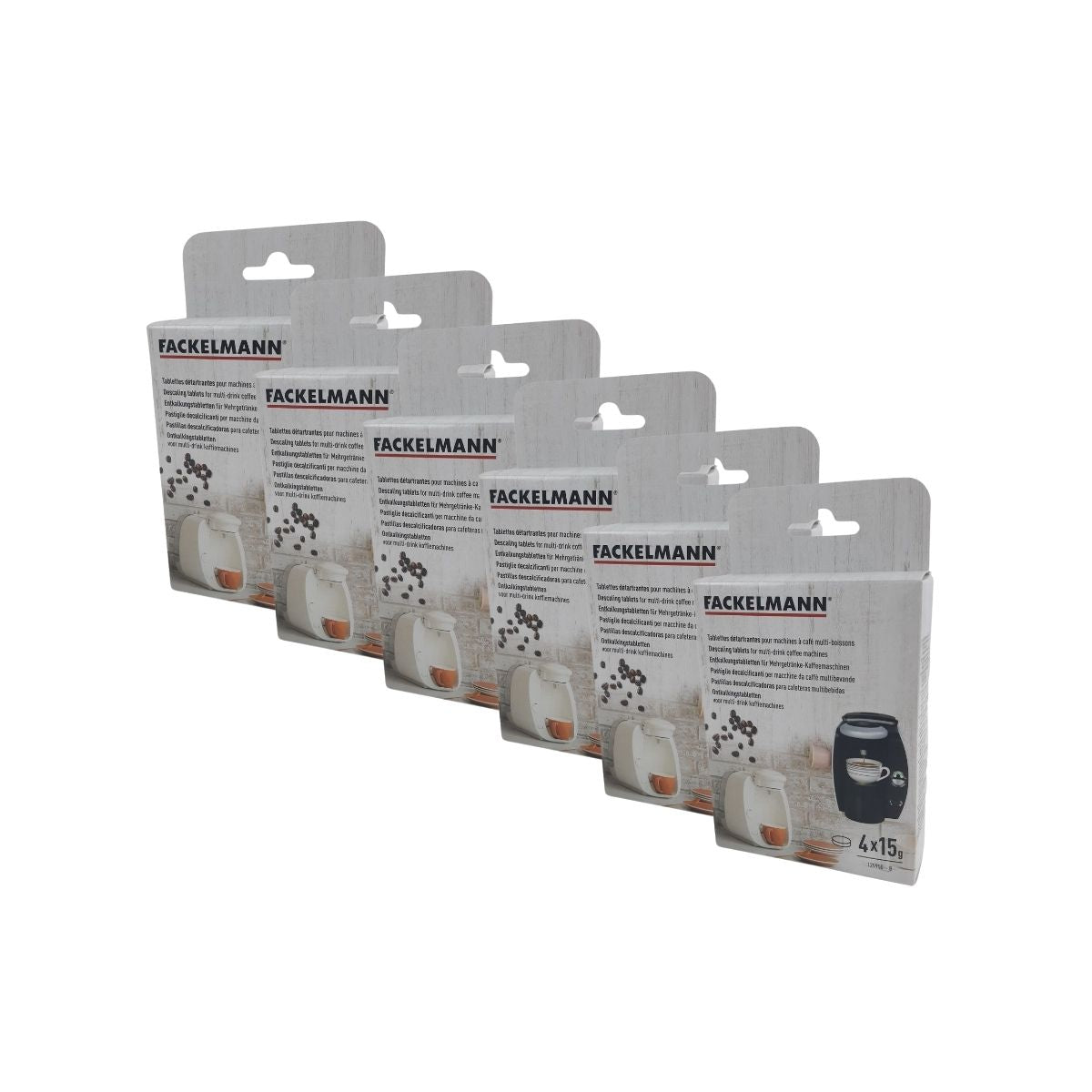 Ensemble de 6 Tablettes détartrantes pour machines à café multi-boissons  Petit-déjeuner Fackelmann - Mathon - 1