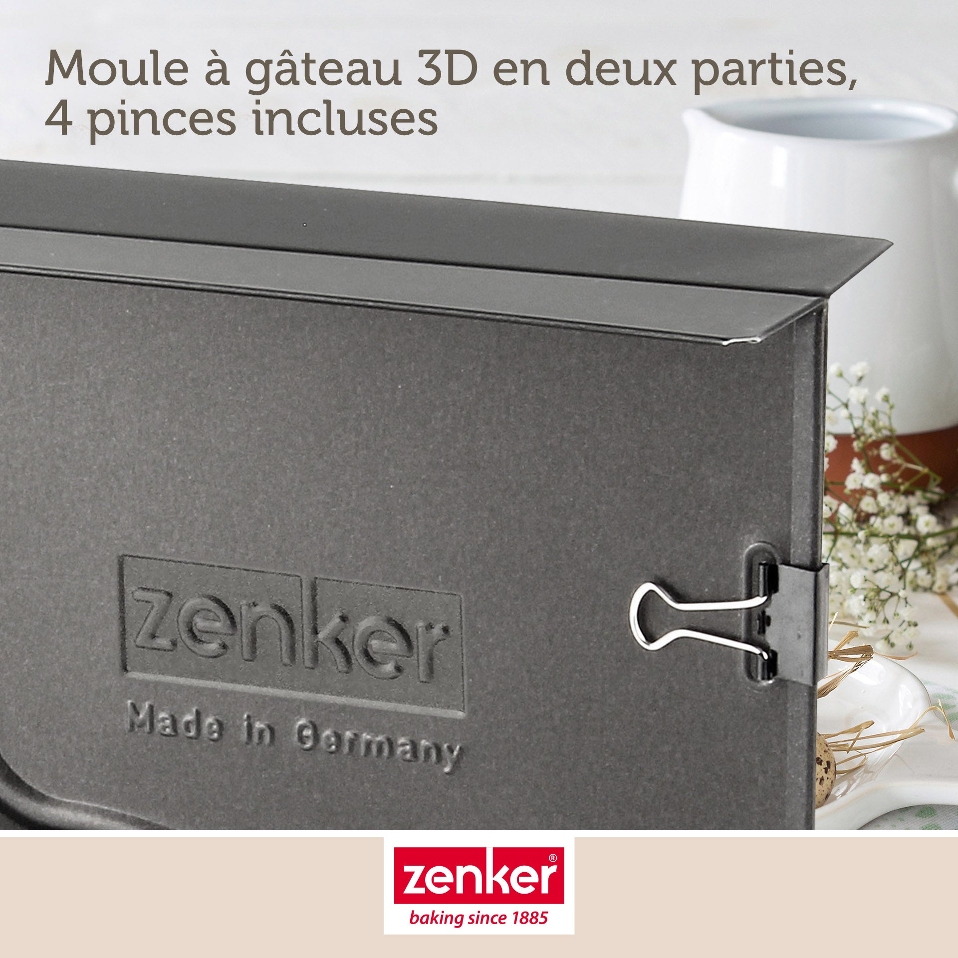 Moule à gâteaux 3D en forme de lapin de Pâques 600 ml Zenker Special Season Zenker - Mathon - 5