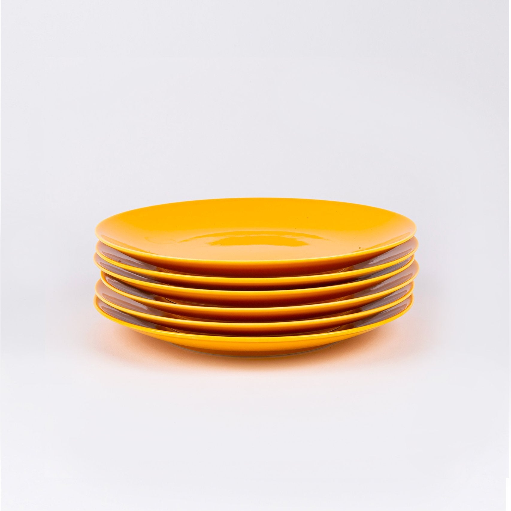 Assiette à dessert ronde jaune OGRE La Fabrique - Mathon - 2