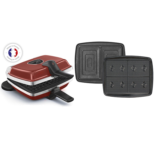 Gaufrier électrique Super 2 Antiadhésif 3 plaques 1000 W Lagrange - Mathon - 1