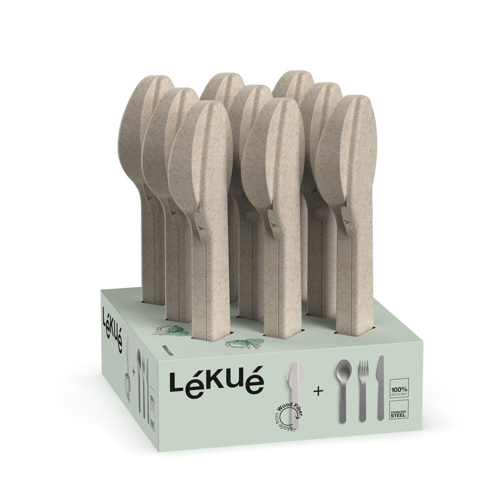 Couverts Inox To Go avec étui Lékué - Mathon - 1