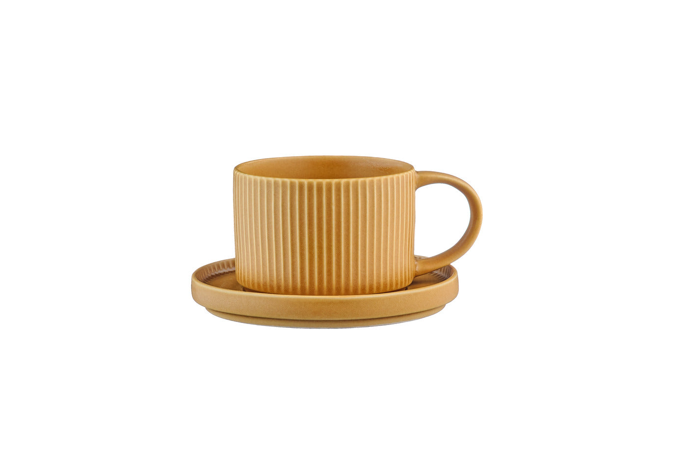 Tasse SCANDI 15cl et soucoupe Ø12cm - 8 pièces - Ocre Björn - Mathon - 4