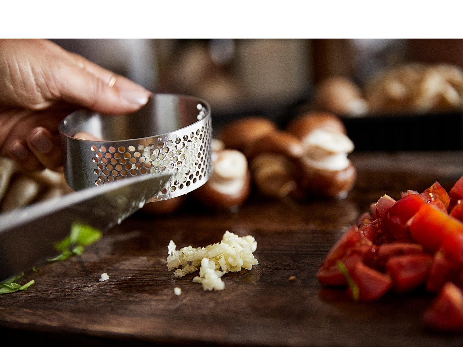 Presse-ail SINGLES en acier inoxydable Acier mat Zone Denmark - Mathon - 2