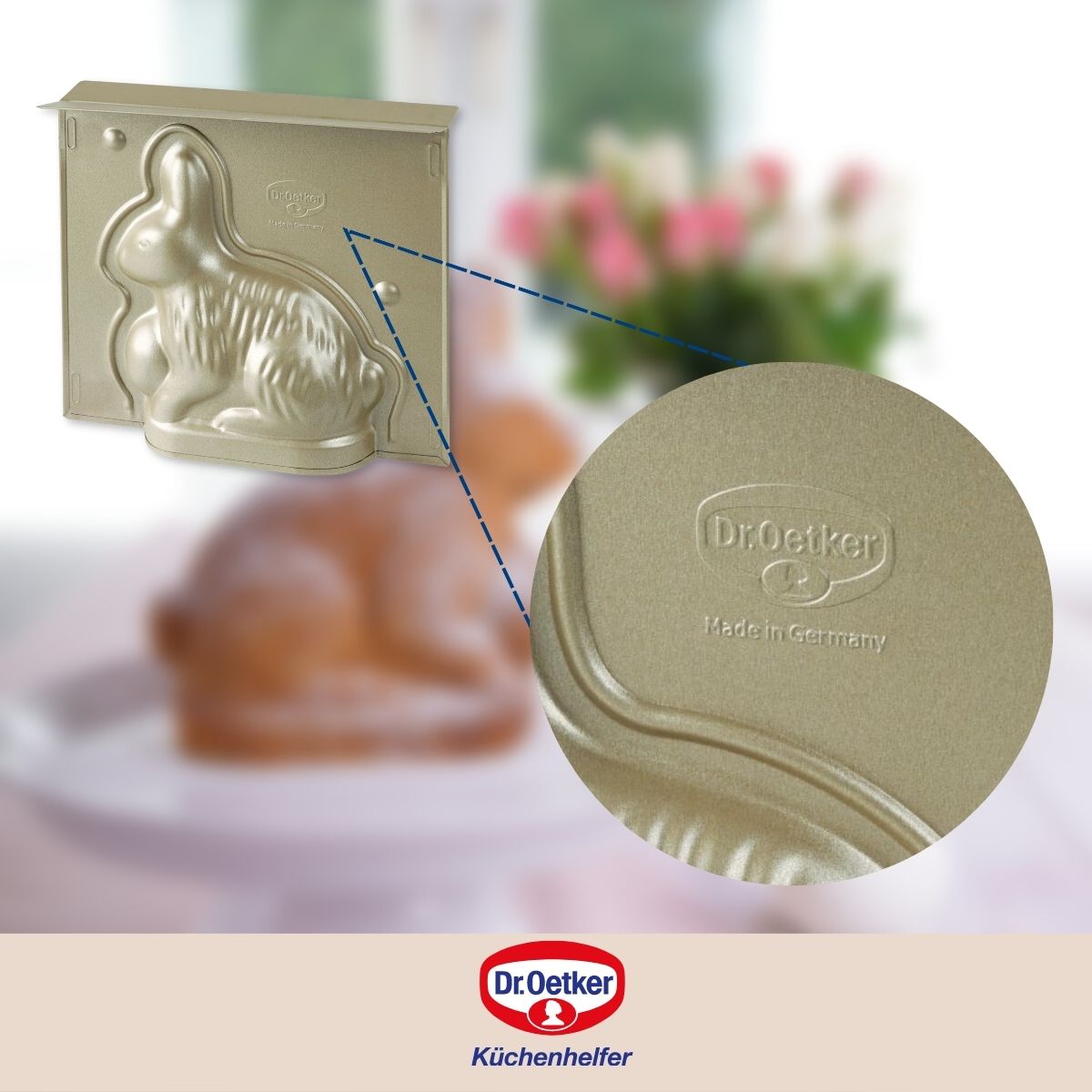 Moule à gâteaux 3D en forme de lapin de Pâques 600 ml Dr. Oetker - Mathon - 5