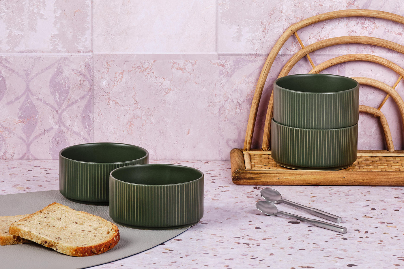 Bol SCANDI Ø12cm - 4 pièces - Olive Björn - Mathon - 2