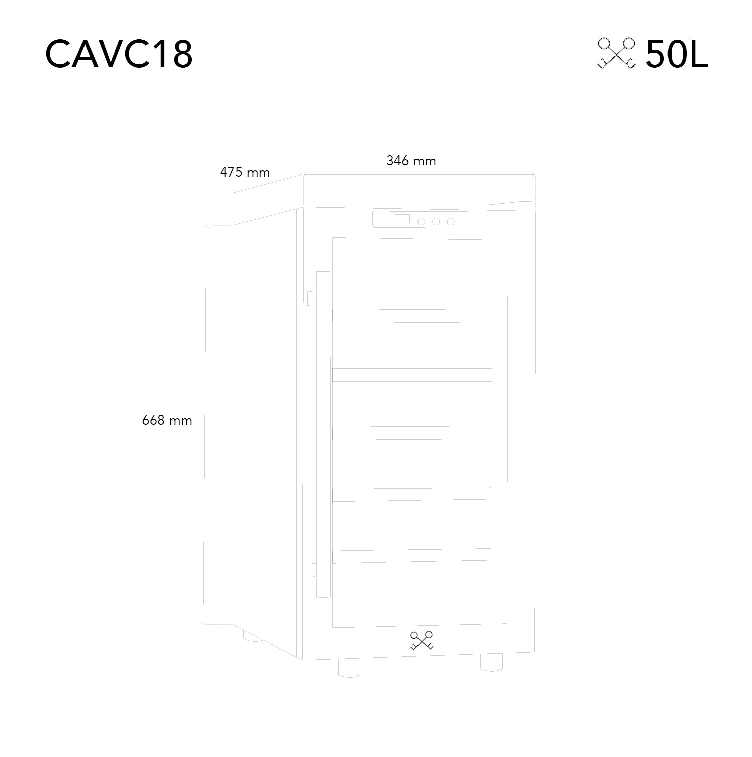 Cave à vin 18 bouteilles pose libre - CAVC18 Les Petits Champs - Mathon - 5