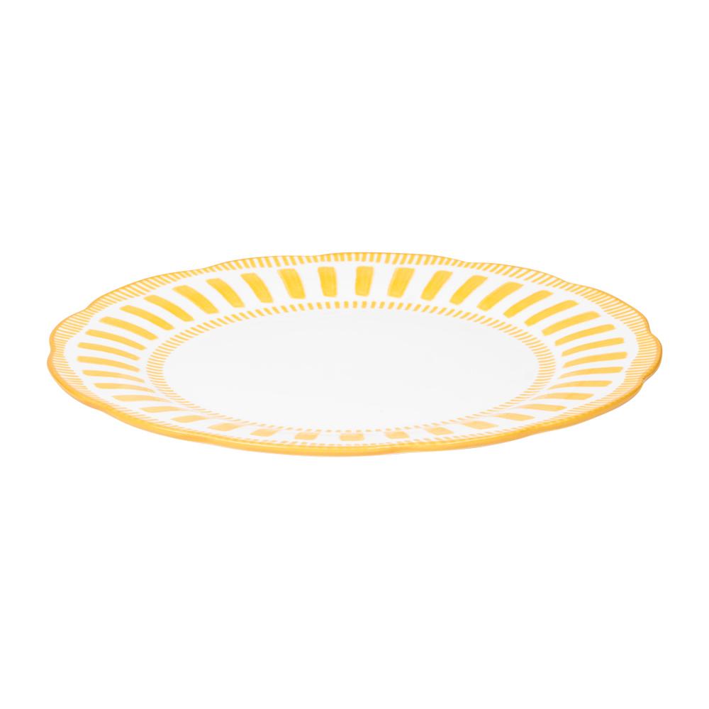 Assiette plate Napoli jaune 27 cm (lot de 6) Table passion - Mathon - 3