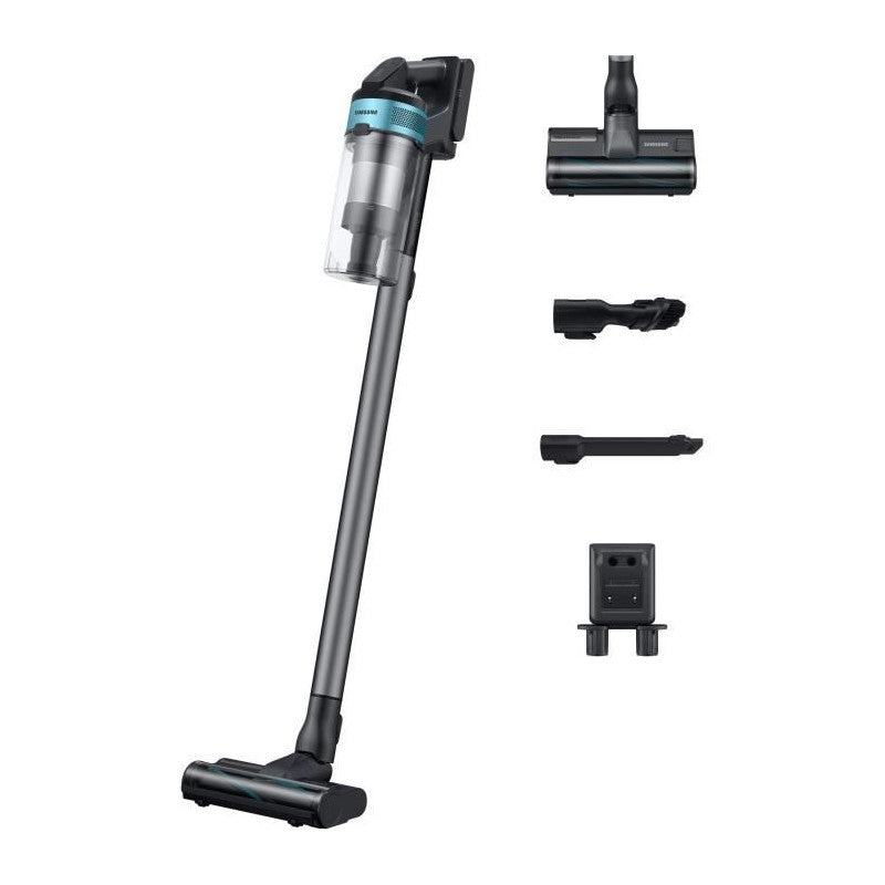 Jet 75e Turbo - Aspirateur Balai - 200 Aw - 60min - 0,8 L - Gris / Bleu Samsung - Mathon - 1