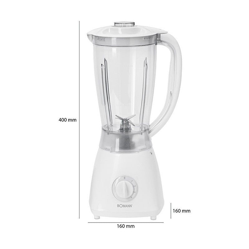 Blender Mixeur universel 1,5L 500W Bomann UM 378 CB Blanc Bomann - Mathon - 3