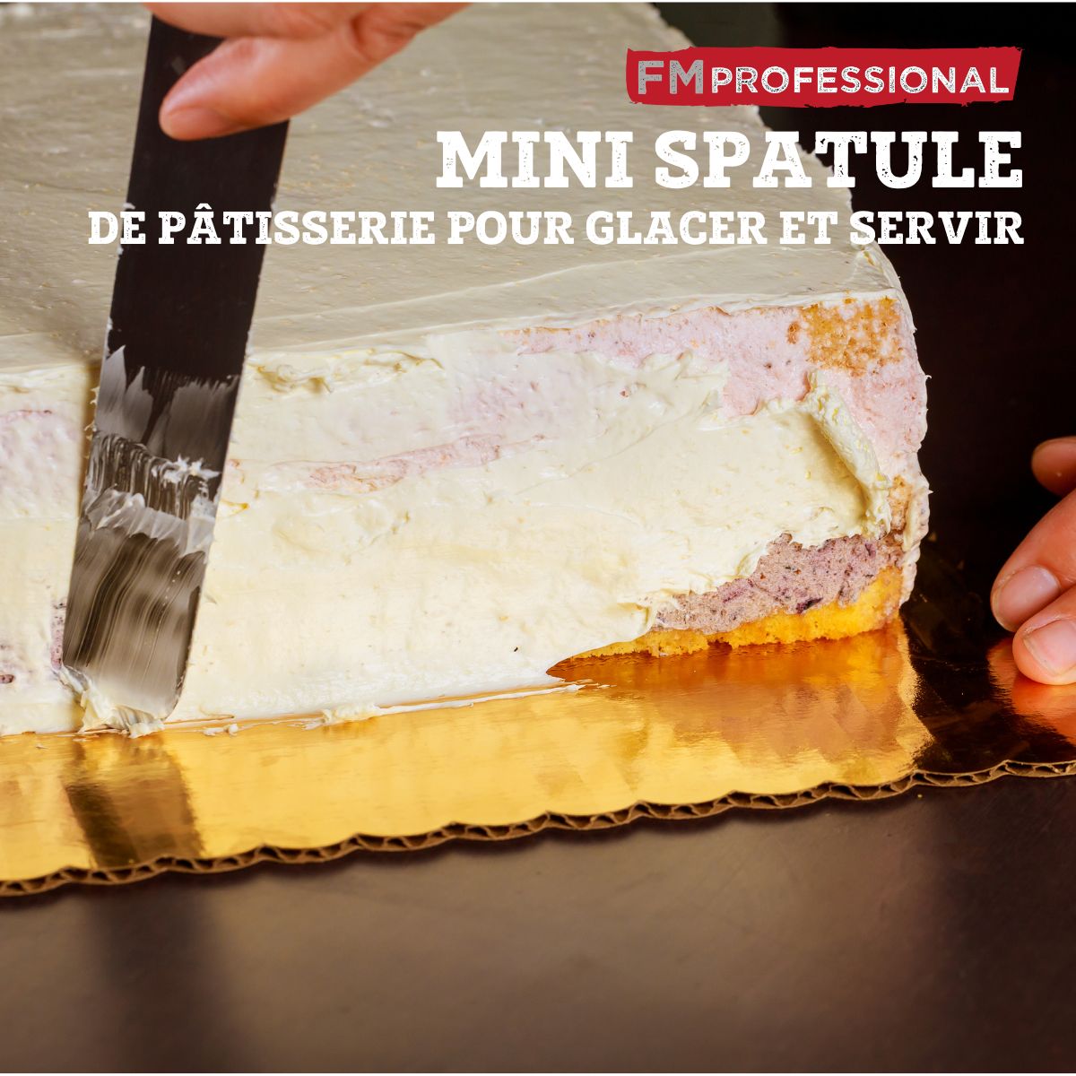 Ensemble de 2 Mini spatules coudées 22,5 cm FM Professional - Mathon - 2